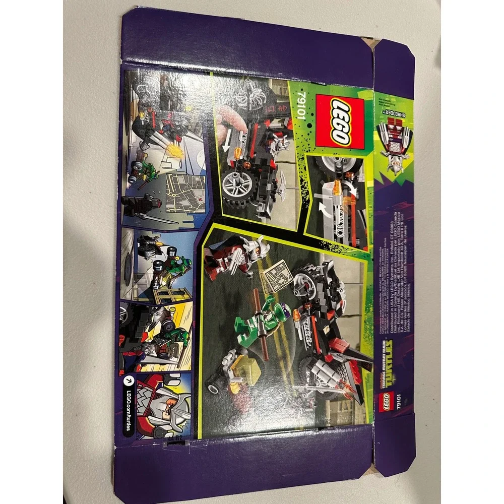 LEGO 79101 TMNT Shredders Dragon Bike Complete 3 Minifigs Box Instructions
